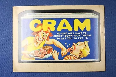 1973 Topps Series 5 - Wacky Packages -  Cram  - Authentic • $2