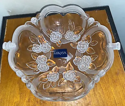 Mikasa Eternal Romance 8 In Crystal Serving Bowl/Candy Dish • $13