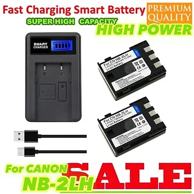2x  Battery + USB Charger For Canon EOS 350D EOS 400D DS126151 DS126071 HQ • $37.77