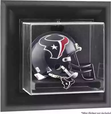 Texans Black Framed Wall-Mountable Mini Helmet Logo Display Case • $25