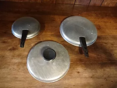 3 Vintage Mirror Replacement Pan Lids • $29.99