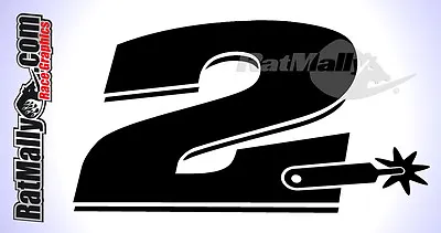 COLIN EDWARDS #2 WSBK MOTOGP STYLE RACE NUMBERS DECALS STICKERS GRAPHICS X3 • $14.93