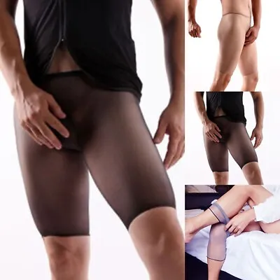 Tights Mens Underwear Stockings Stretchy Breathable Glitter Tights Panties • £6.08