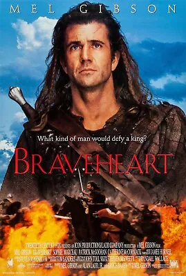 Braveheart Movie Poster (b) - 11 X 17 Inches - Mel Gibson • $13.96