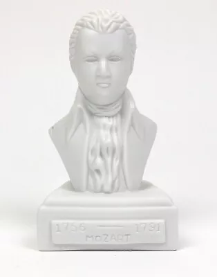 5  Porcelain Wolfgang Amadeus Mozart Composer Bust Figurine Willis Music Company • $4.99