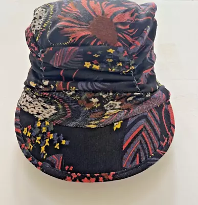 Trendy Vintage Black/Flower Printed Women's Cap Newsboy - Brand New - One Size • $9.98