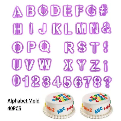 £5.09 • Buy Number Letter Cutters Fondant Sugarcraft Cookie Mould Cake Baking WaICZ