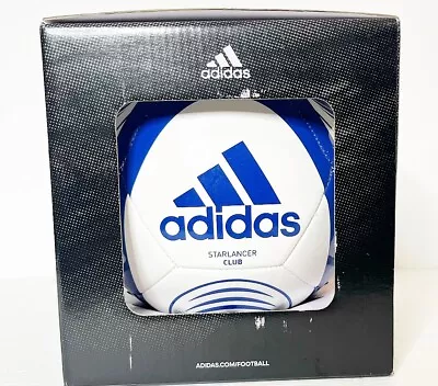 Adidas Soccer Ball Adult Royal Blue White Star Lancer Club Team Unisex Size 3 • $19.99