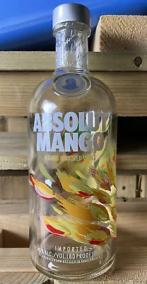 ABSOLUT MANGO Empty Glass Vodka Bottle Craft Light DIY Alcohol • £1.50