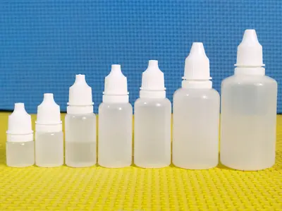 10-100Pcs 5-100ML Empty Plastic Squeezable Dropper Bottles Care Liquid Droppers • £39.95