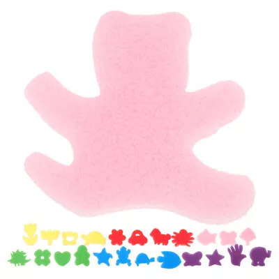  24 Pcs Kid Art Painting Sponge Brush Bulk Sponges Kids Suit Toddler Stamp • £7.38