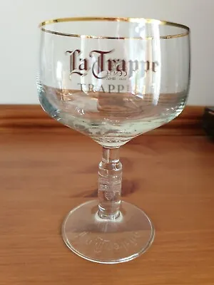 La Trappe Belgium Trappist Beer Goblet Glass 25cl - Nucleated Official M14 • $7.46