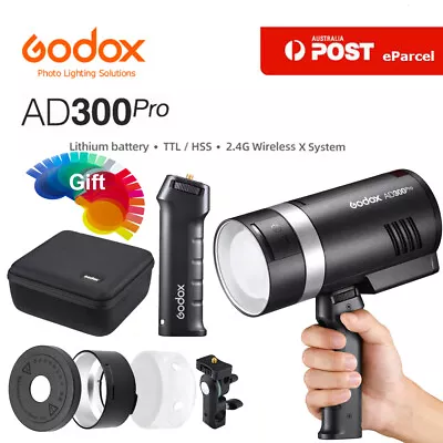 Godox AD300Pro 300Ws 2.4G TTL Round Head Outdoor Flash With Handle Grip • $646