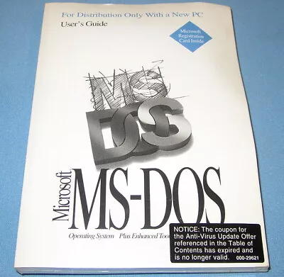 Microsoft MS-DOS Operating System Plus Enhanced Tools On 3.5  Floppy Disks *NEW* • $40