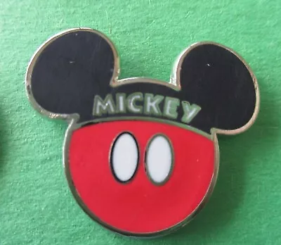 Mickey Mouse Icon  Mickey  Written On Hat Disney Lapel Pin • $0.99