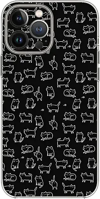 Cat Black White Cute Pattern Pet Mood Case Cover Silicone / Shockproof / MagSafe • $24.95