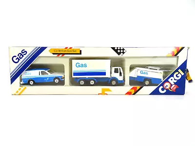 £49.99 • Buy Corgi - C3 - British Gas Set - 1986 - Ford Escort Van - Ford Cargo Truck - Boxed