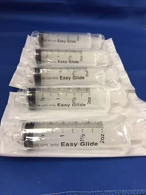 (3) - Easy Glide 60cc /60ML LUER LOCK Disposable Syringes - NO NEEDLE -Sterile  • $7.48