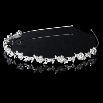 £4.99 • Buy Wedding Headband Bridal Tiara Crystal Diamante Rhinestone Bridesmaid Party Prom