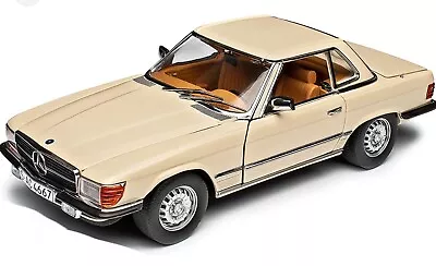 Sunstar 1:18 1977 Mercedes Benz 350SL Hard Top In Ivory Classic Model Boxed 112 • £90