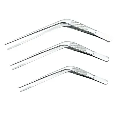 Stainless Knee Shaped Tweezers  Ear Forceps Removal Otology Cerumen Excrement  • £8.87