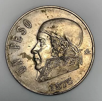 1975 Mexico Mexican One 1 Peso Morelos Y Pavon Coin (614) • $0.99
