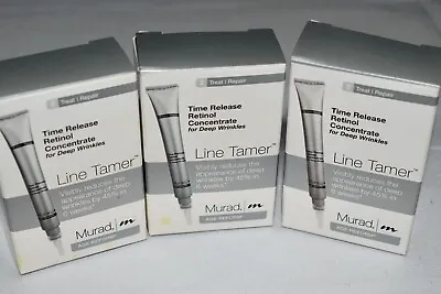 3 Murad Time Release Retinol Concentrate For Deep Wrinkles Line Tamer 0.1fl ~ D2 • $29.99