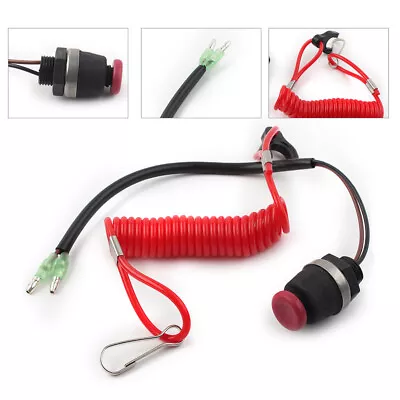 Kill Switch Tether Cord Lanyard Engine For Marine Mercury Tohatsu Outboard Boat • £15.54