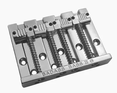 Chrome Badass II ™ Bass Bridge For 4-string Fender P/Jazz Bass® BB-3342-010 • $82