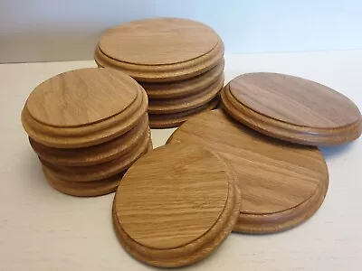 Round Circular Solid Oak Display Plinths/bases 20mm  • £9.75