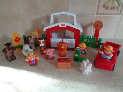 £10.99 • Buy Fisher Price Little People Farm Barn With Vehicle And Figures