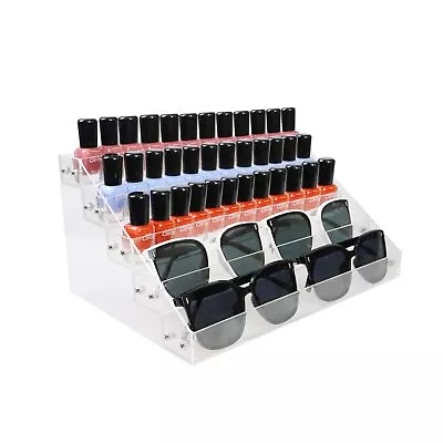 Nail Polish Organizer 5 Layers Acrylic Display Rack Cosmetics Storage Unisex • $18.47
