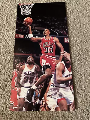 Vintage 1991 SCOTTIE PIPPEN NIKE AIR FLIGHT LITE Shoes Poster Print Ad BLACK 90s • $7.99