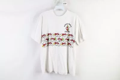 Vintage 90s Streetwear Mens Large Spell Out Costa Rica Army Ants T-Shirt White • $39.95