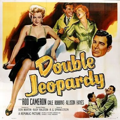 £3.95 • Buy Double Jeopardy 1955 Dvd Rod Cameron Copy Of Public Domain Film Disc Only