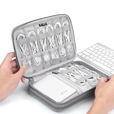 £11.99 • Buy Portable Earphone Cable USB Charger Tidy Organizer Storage Bag Travel Case Pouch