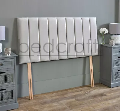 £55 • Buy Seville Headboard In Plush Velvet, Chenille, Linen Fits Divans 4ft6 3ft 5ft 6ft