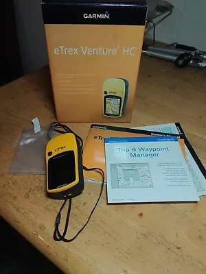  GARMIN ETrex Venture HC Yellow Handheld Satellite GPS Navigation Unit  • $45