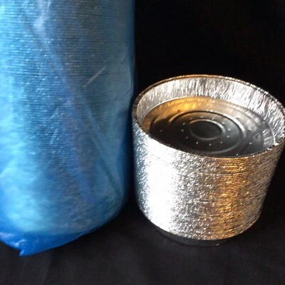 £50 • Buy Pack Of 250 X 6.5  ROUND TIN FOIL FLAN PIE TART QUICHE BAKING CASES BAKERY