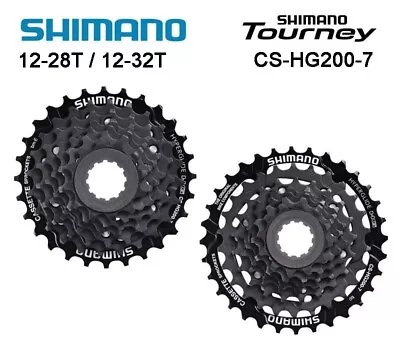 SHIMANO TOURNEY HG200 7-SPEED CASSETTE 12 To 32 Or 12 To 28 • $15.49