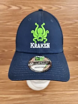 New Era Kraken Hat Snapback Octopus 9Fourty Blue Sports Cap Lid Monster Logo  • $25.18