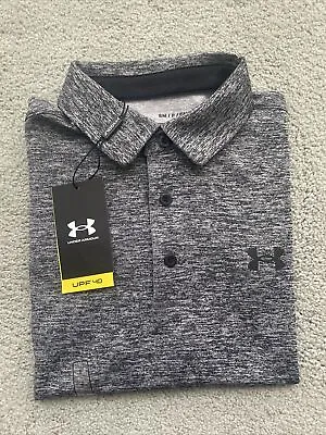 Under Armour UA Men’s Small Golf Polo Shirt Top Playoff Athletic Gray UPF 40 NWT • $19.99