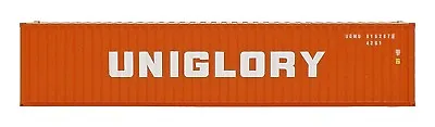 HO InterMountain 2-Pack “Uniglory  40' Corrugated Container Orange 30257-06 • $23