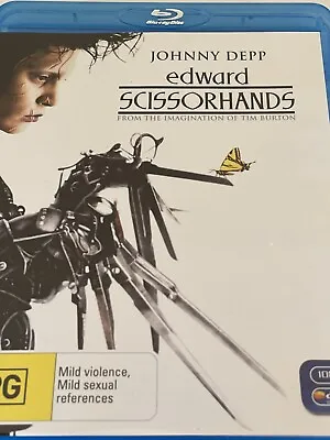 $9.95 • Buy Edward Scissorhands  Johnny Depp Blu-ray Like New