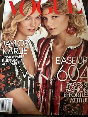 Vogue Magazine March 2015 Taylor Swift And Karlie Kloss Cover VERY GOOD • $89.99