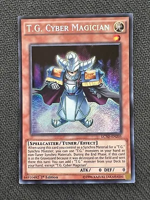 Yugioh T.G. Cyber Magician 1st Edition Secret Rare LC5D-EN205 NM • $4