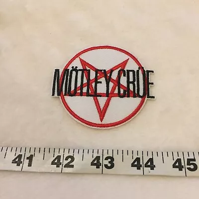 Motley Crue Heavy Metal Band Logo Round Iron On Patch New • $4.99