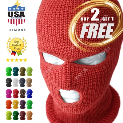 $6.95 • Buy 3 Hole Full Face Mask Ski Mask Winter Cap Balaclava Outdoor Beanie Tactical Hat