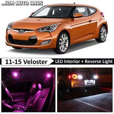 Pink Interior Reverse LED Lights Bulb Package Fits Hyundai Veloster 2011-2015 • $21.89