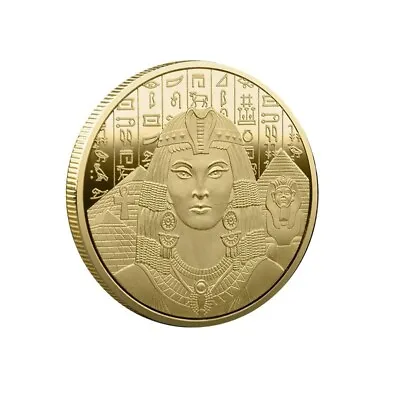 Cleopatra Ancient Egypt Collectable Coin Egyptian Mythology Lucky Gold Silver • £6.99